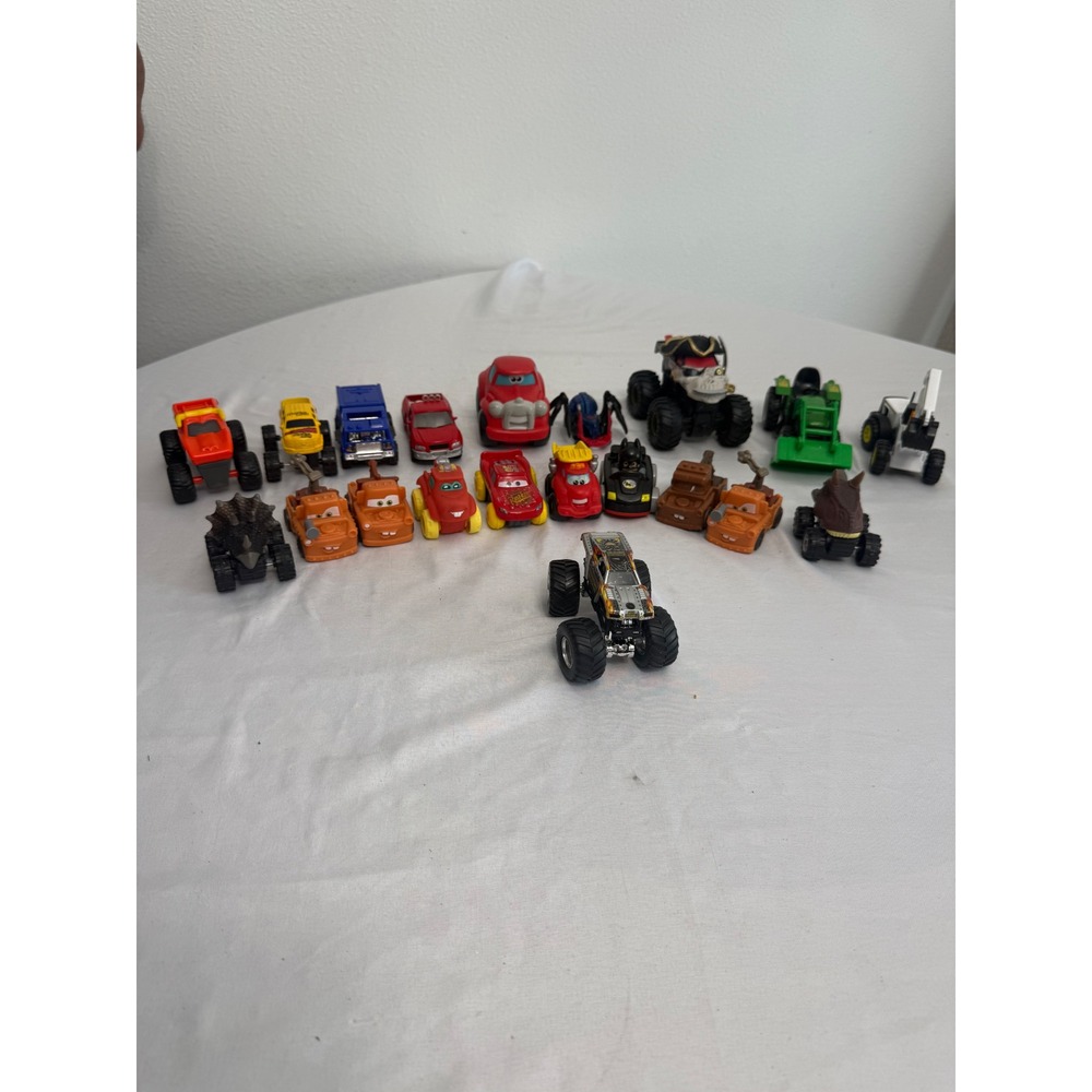 Mixed Toy Car Lot Monster Jam Pirate Disney Pixar Cars Lightning McQueen Mater